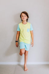 Shorts Unissex Soltinho Azul Céu