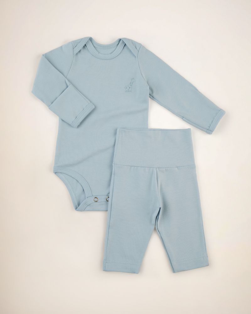 Calça Cós Duplo Azul Bebê