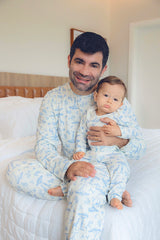 Pijama Masculino Longo Safari Azul