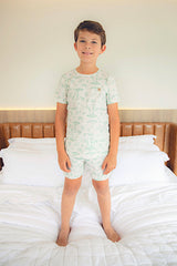Conjunto Camiseta e Shorts Soltinho Safari Verde