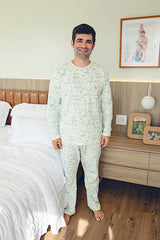 Pijama Masculino Longo Safari Verde