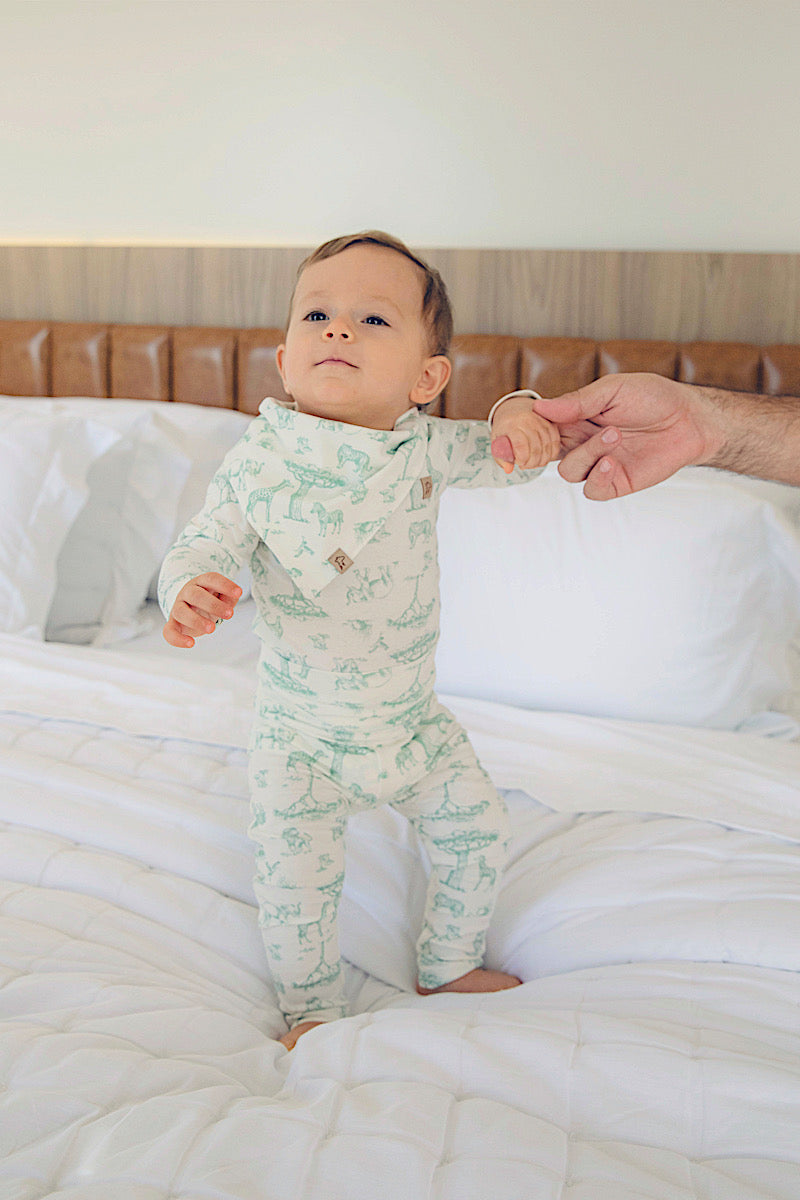 Conjunto Body e Calça Cós Duplo Safari Verde