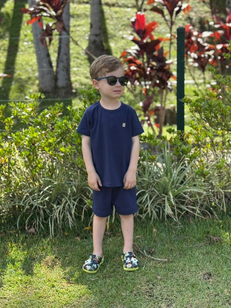 Camiseta Manga Curta Marinho