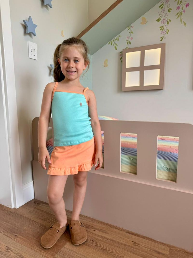Shorts Saia Ribana Coral