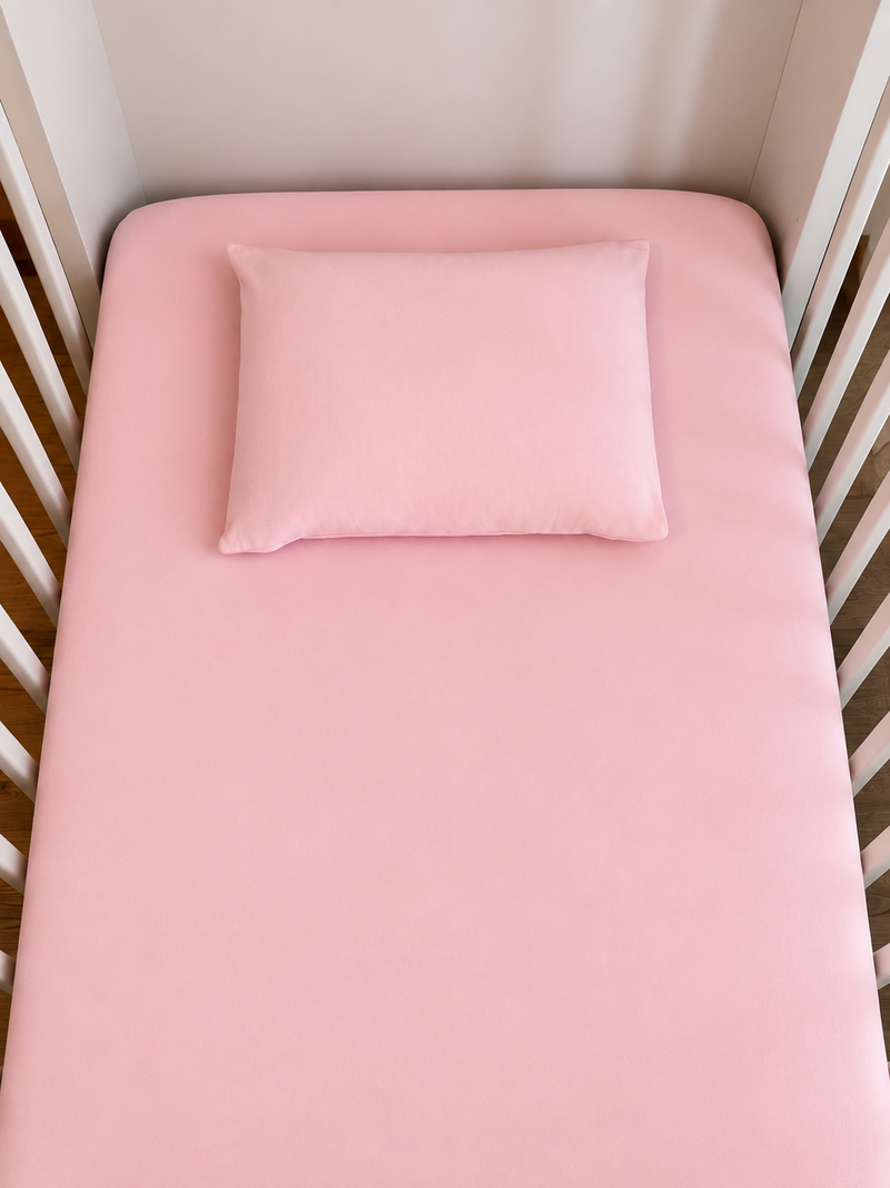 Fronha Berço Algodão Rosa Bebê