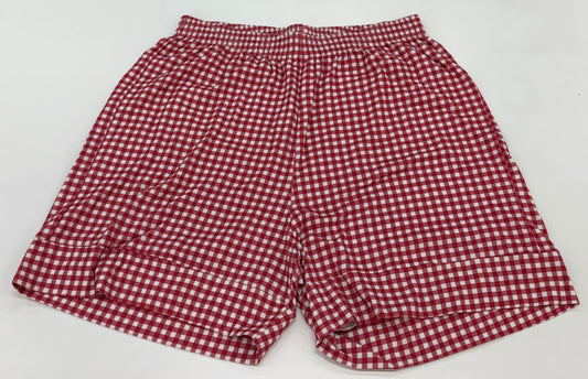 Shorts Feminino Xadrez Vermelho