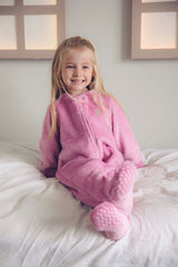 Macacão Fleece Zíper 2 Vias Rosa