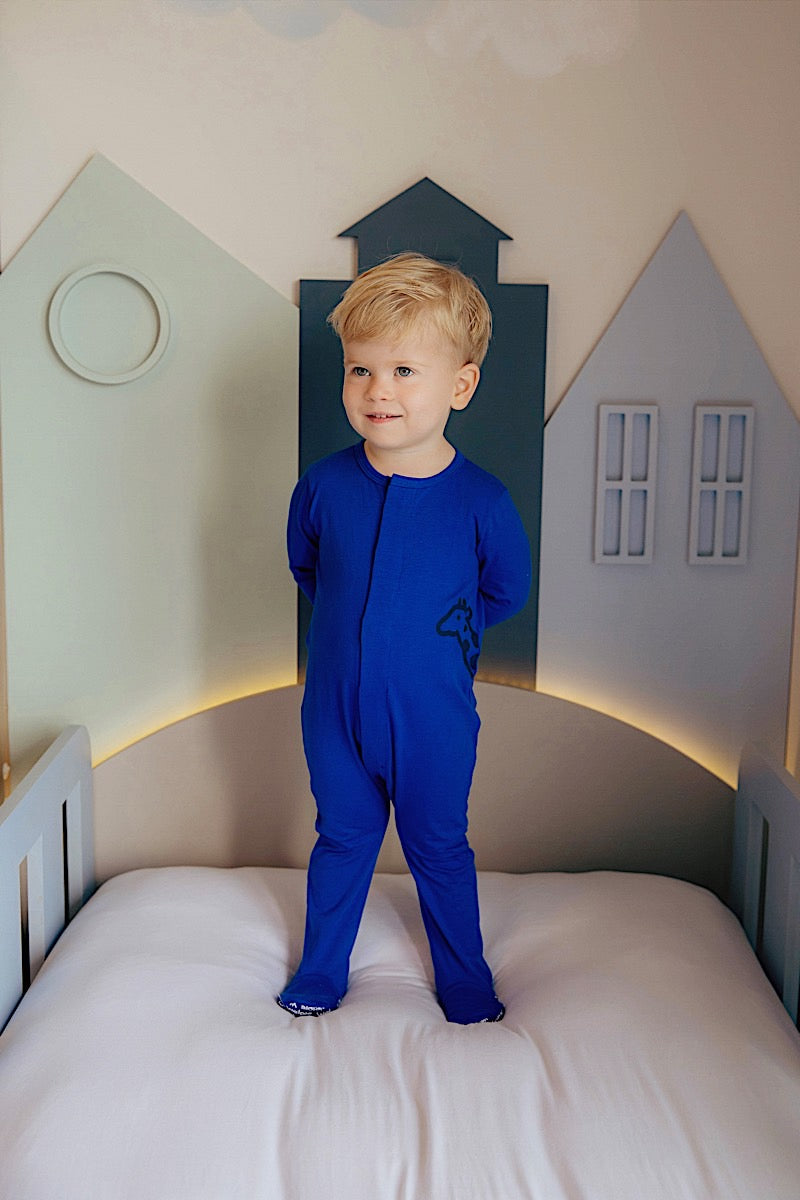 Macacão Magnético Azul Royal com Gigi Lateral Marinho