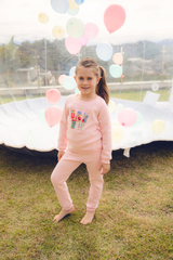 Calça Moletom Avulsa Rosa Bebê