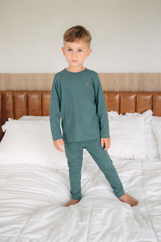 Conjunto Térmico Camiseta e Calça Slim Verde Bosque