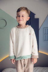 Conjunto Fleece Bege, Off, Menta