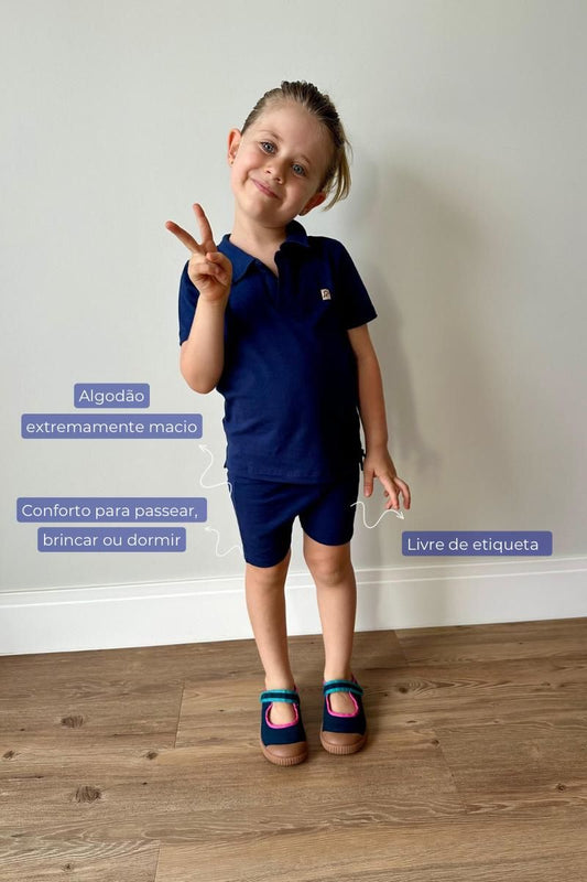 Shorts Biker Marinho