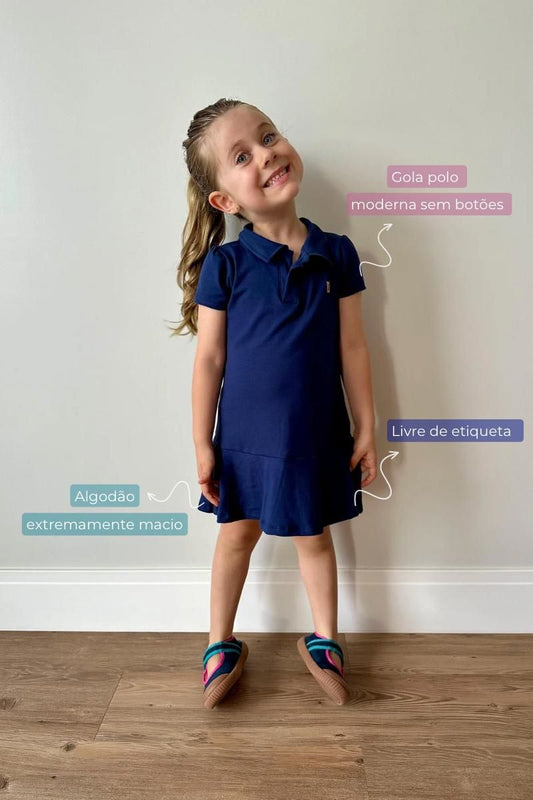 Vestido Polo Marinho