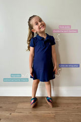 Vestido Polo Marinho